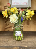 Small Mason Jar of Flowers